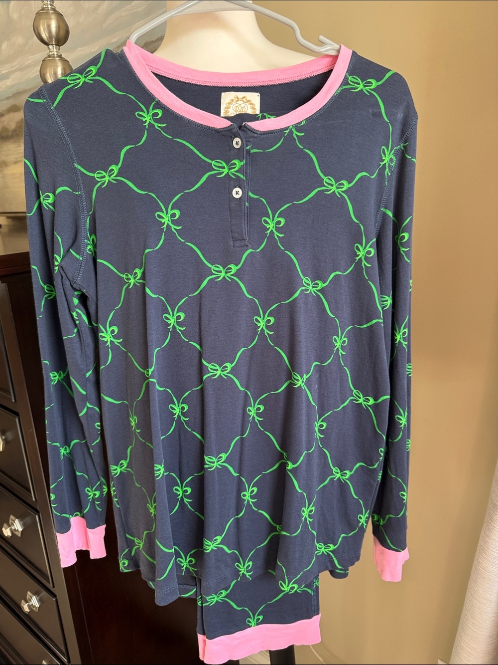 The Beaufort Bonnet Company Richmond Ribbons women’s sleepwear set Medium